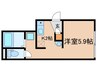 ラプラス南池袋 1Kの間取り