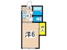 マノハイム 1Kの間取り