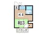 早坂アパート 1Rの間取り
