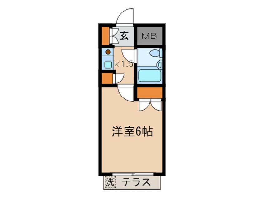 間取図 エルパティオ西片(102)