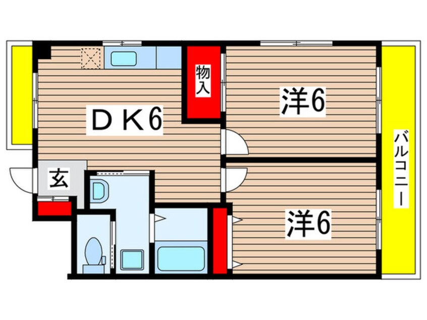 間取図 サンハイツ千葉