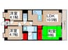 ﾗｲｵﾝｽﾞﾏﾝｼｮﾝ下総中山第3(1004) 3LDKの間取り