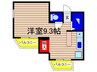 クリスタルハイツ 1Rの間取り