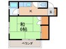 第2宮古荘 1Kの間取り