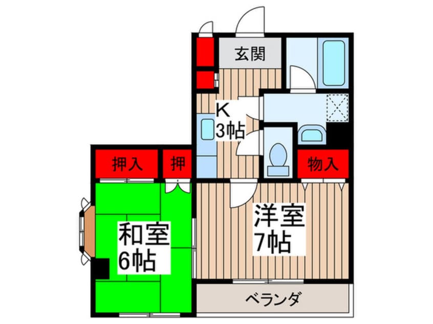 間取図 ブリュッヘンパ－ク