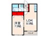 実用マンション 1LDKの間取り