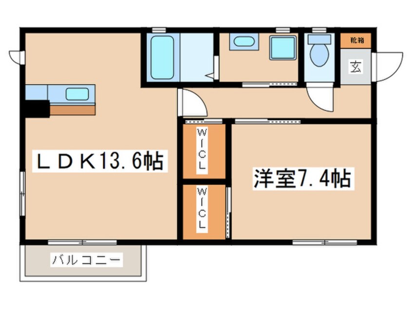 間取図 ルナリアＡ