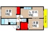 サンハイム宮久保 2LDKの間取り