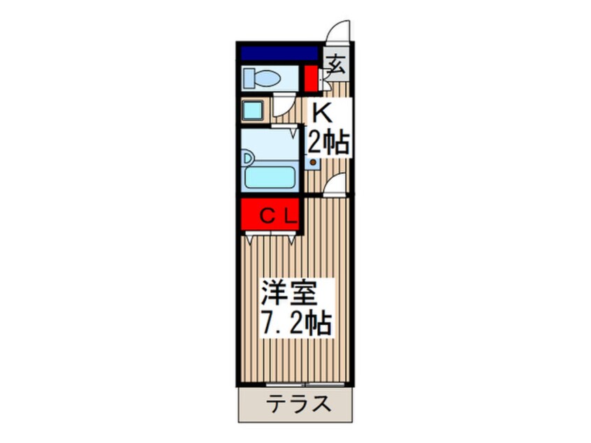 間取図 アムールＨＡＧＩＷＡＲＡ