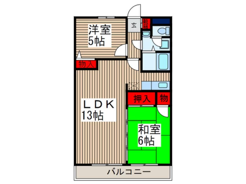 間取図 笹コーポ戸田