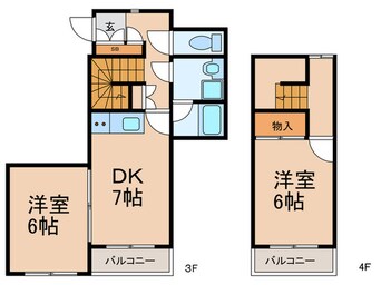 間取図 Lis　Blanc　de　高島平