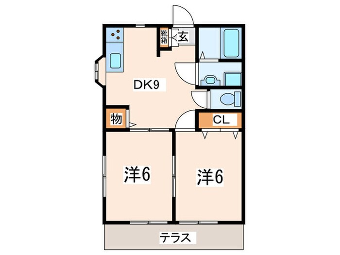 間取り図 ヒルズＳ・Ｋ