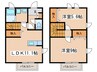 カーサ・フォンティーヌＡ 2LDKの間取り