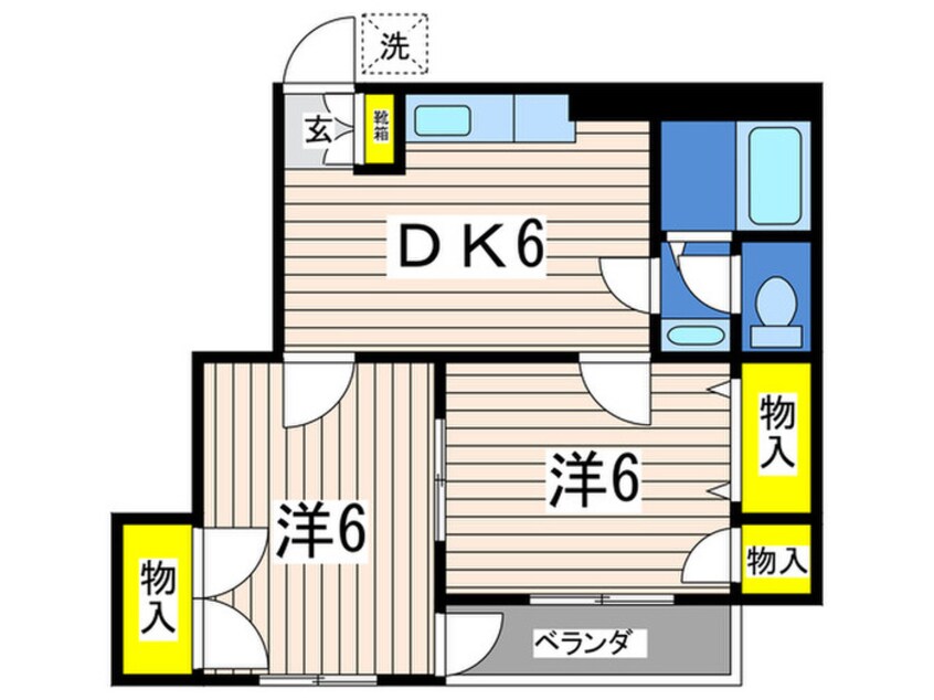 間取図 Ｍハイツ