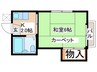 アルス東林間 1Kの間取り