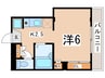 大山フラット 1Kの間取り