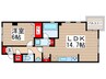 Ｌ‘ＡＲＧＯ 1LDKの間取り