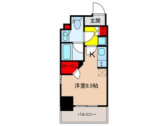 間取図 ﾊﾟｰｸｱｸｼｽ日本橋茅場町ｽﾃｰｼｮﾝｹﾞｰﾄ