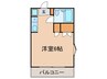 モアメゾン 1Rの間取り