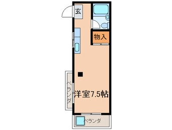 間取図 マンション青