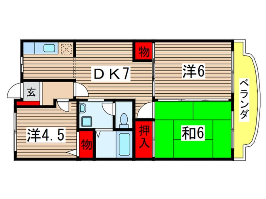 間取図 グレープ・パル