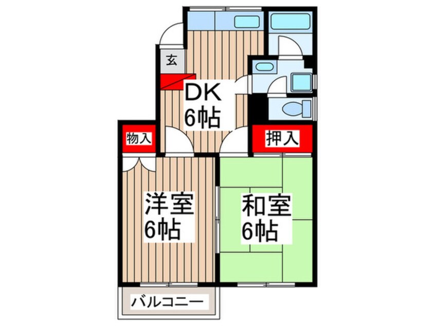 間取図 ヴァンベール入曽