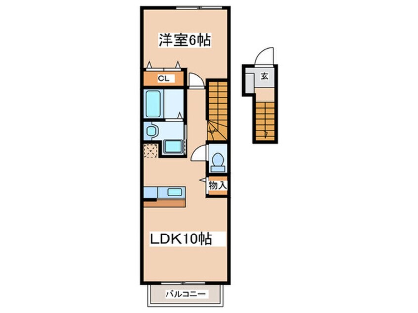 間取図 アスア・ラ・ル－ス