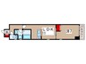 アルヴィータ 1LDKの間取り
