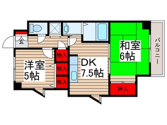 間取図 モンシャトー松戸（201）