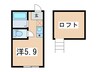 ヒルズ白幡仲町 1Rの間取り