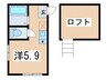 ヒルズ白幡仲町 1Rの間取り