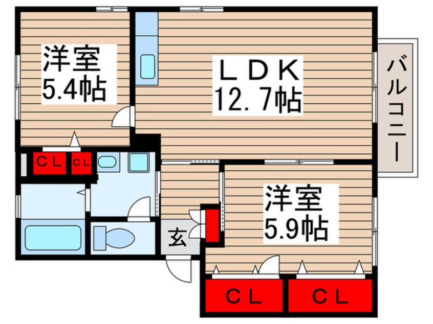 間取図 ディアス・ヴィラ