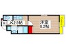 ソレイユ 1Kの間取り