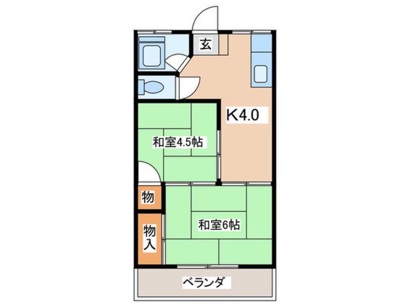 間取図 はやみ荘