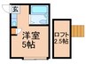 ライブコアひばりヶ丘 1Rの間取り