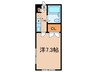 田沢ハイツ 1Kの間取り