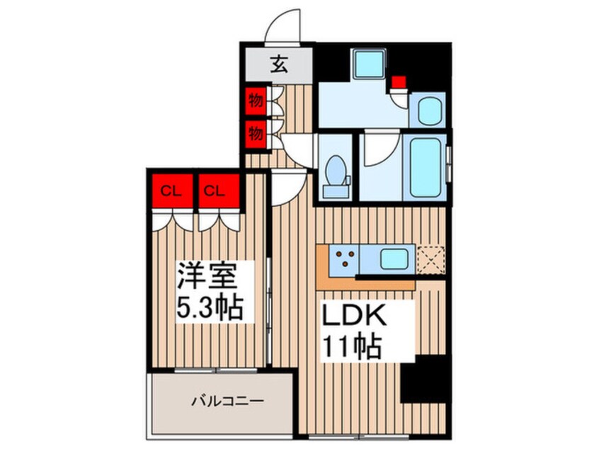 間取図 Ｌｉａｉｓｏｎ銀座一丁目