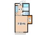 コーポラス１００ 1Kの間取り