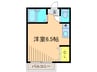 ベルフレ－ル 1Rの間取り
