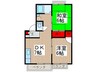 ピアビレッジ１番館 2DKの間取り