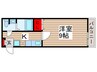 サンゴ－Ｋ．ＴマンションＶ．１ 1Kの間取り