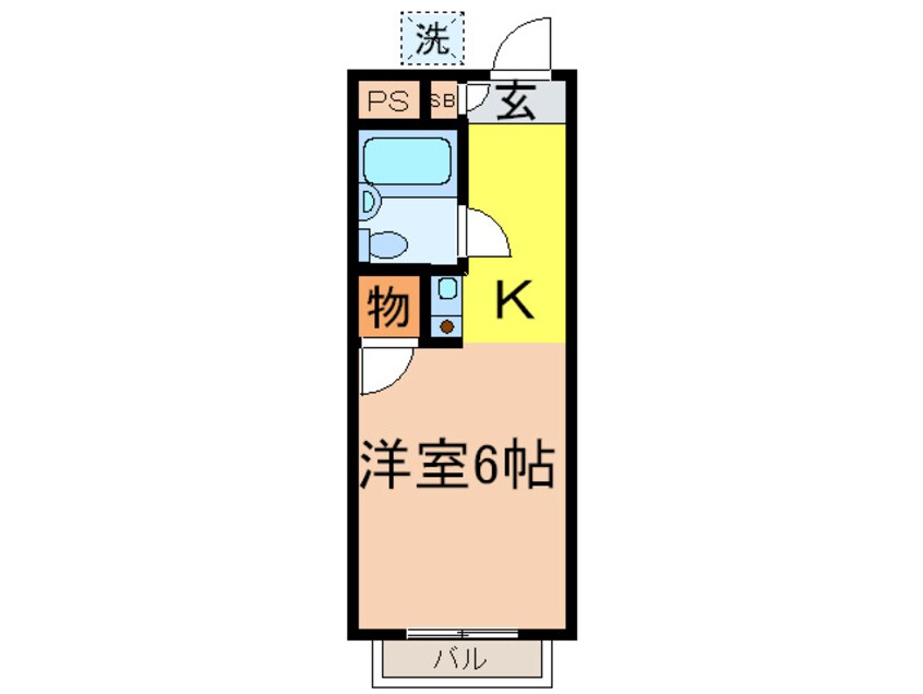 間取図 ドミ－ル武蔵台
