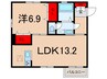 ソレイユB 1LDKの間取り