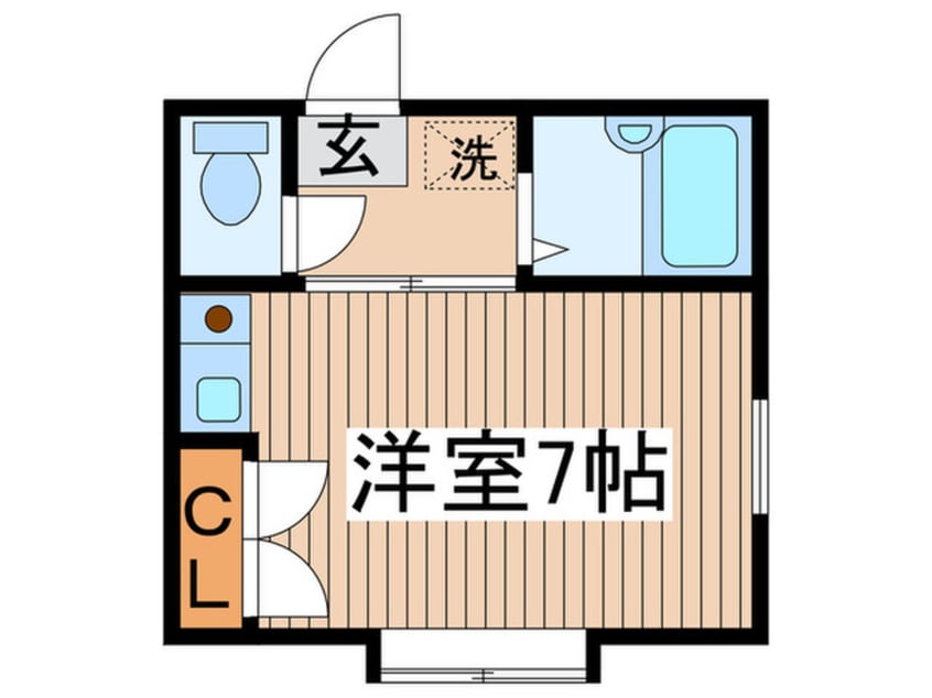 間取図 第２コ－ポ市瀬