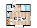 第２コ－ポ市瀬の間取図