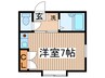 第２コ－ポ市瀬 1Rの間取り
