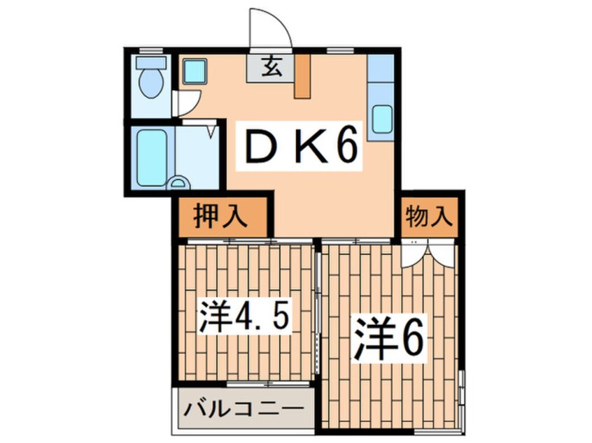 間取図 ハイネス大沢