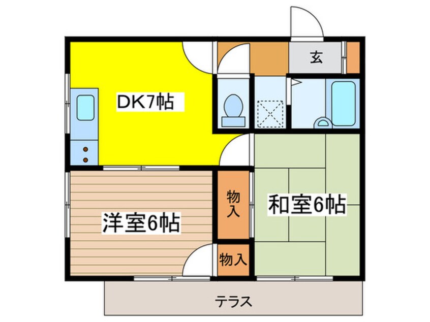 間取図 第２黒澤コーポ