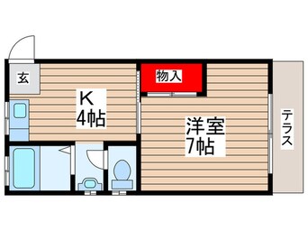 間取図 第２園部コ－ポ