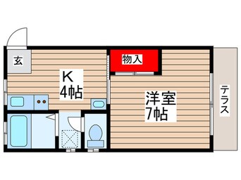 間取図 第２園部コ－ポ